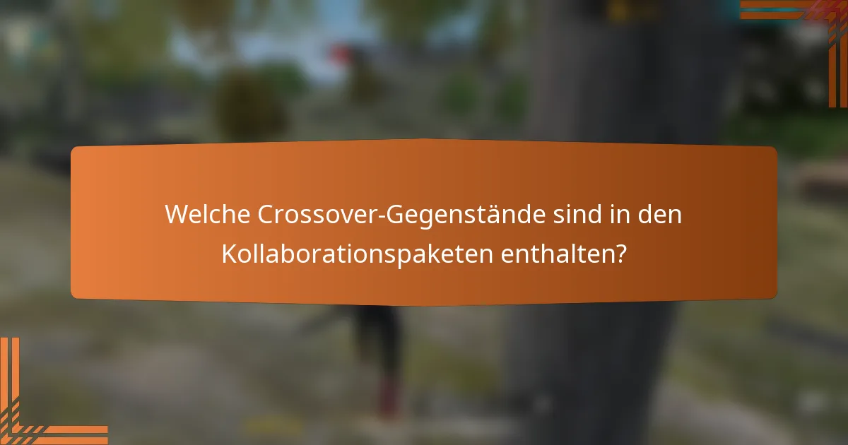 Welche Crossover-Gegenstände sind in den Kollaborationspaketen enthalten?